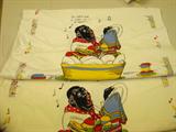 2 Vintage tea towels - vivid colors