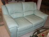 Nicoletti leather loveseat.