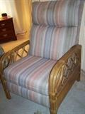 Rattan recliner