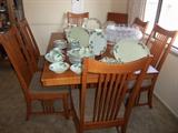 Great oak mission style dining set