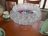 Anchor Hocking punch bowl set, never used with original box!