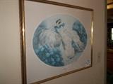 Signed Louis Icart print.