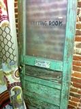                    shabby chic "fitting room" door