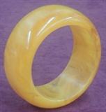 Weighty and wide butterscotch bakelite cuff.