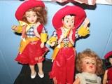 Cowboy and cowgirl dolls