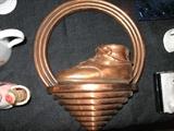 Bronzed baby shoe