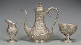 Collection of Kirk-Steiff Repousse Sterling Hollowware
