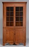 East Tennessee walnut corner cupboard. 1 of more than 800 lots. 