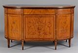 Louis XVI style satinwood and marquetry desk, 1 of more than 800 lots. 