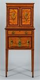 Painted satinwood ladies desk, 1 of more than 800 lots. 