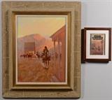 Carl Hantman oil painting used for book cover illustration