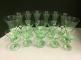 Green depression glass