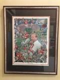 Signed Vince Dooley print