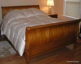 Queen Size Ethan Allen Sleigh Bed with Sleep Number Mattress