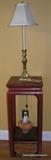 Asian Style Lamp Stand with Baldwin Brass Lamp