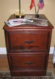Two drawer mahogany File Cabinet