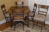 Oak English Pub table/5 chairs