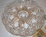 Durand Crystal Cake Stand with box