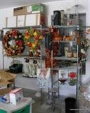 Holiday items, Racks, feeders and more