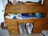 Oak Roll Top Desk