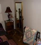 Nightstand, Full Size Mirror, Quilt Stand