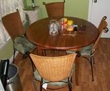 Dinette with Wicker Chairs