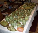 Frankoma Pottery - 3 of the ten available tables of Frankoma