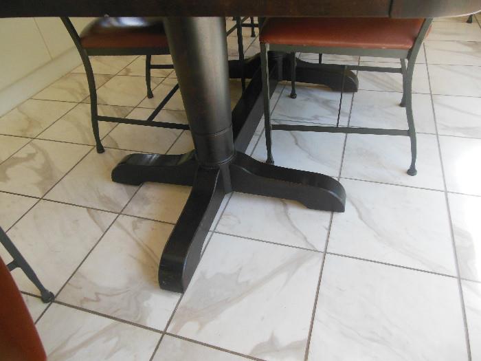 Double Pedestal .Table has 1 leaf