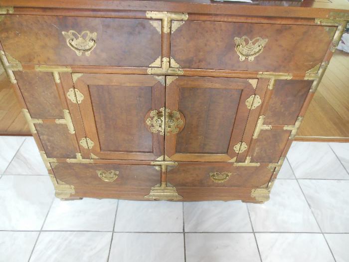 Walter E Smith Asian Style Chest/Entry Way Brass Hardware/Storage.Drawers