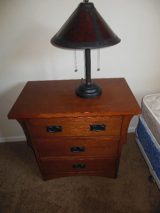 Walter E Smith Chest of Drawers with Table Lamp
