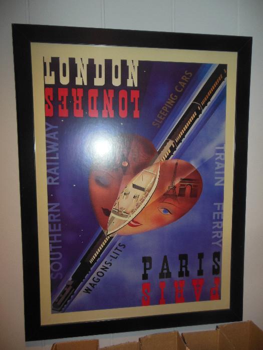 French Repro Posters Framed