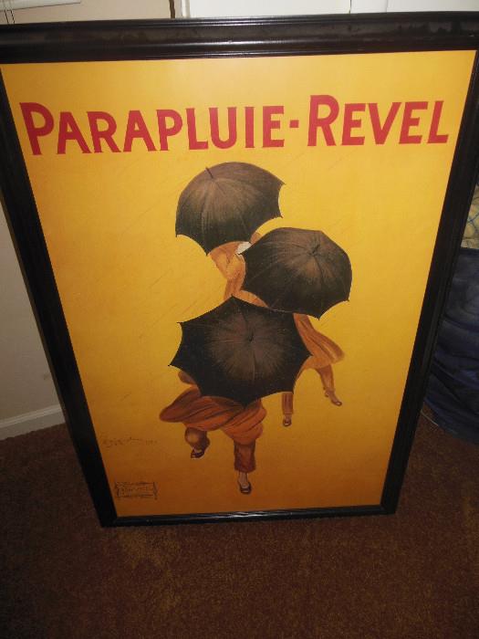 French Poster Framed (repro)