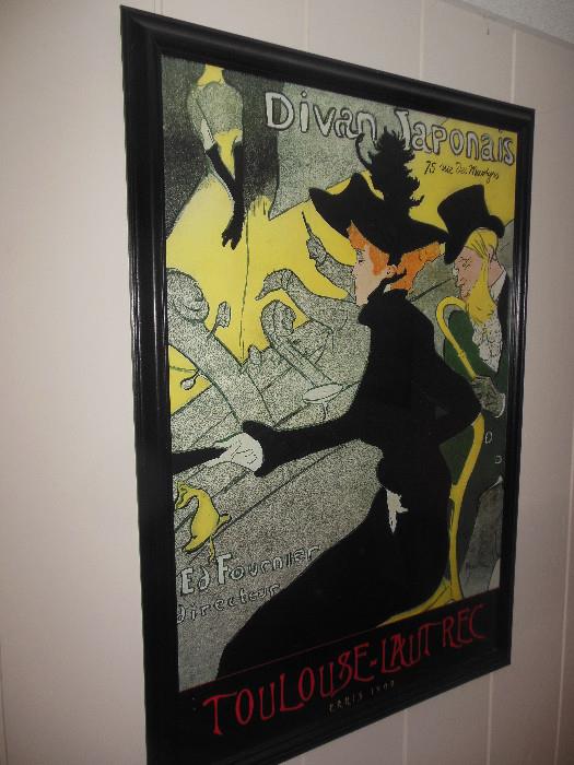 Toulouse La Treck French Poster Framed (repro)