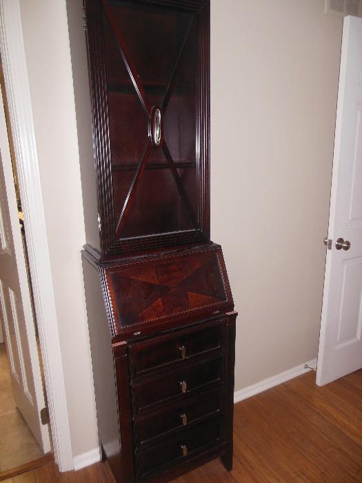 Bombay Cherry Ladies Secretary Pull down writing tablet, drawers, Cubby Holes.