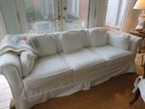 LAWSON SOFA WITH WHITE SLIP COVERS