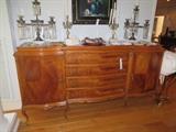 FRENCH STYLE WALNUT SIDEBOARD