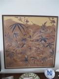 CLARK WALKER LARGE JUNGLE OIL PAINTING ON CANVAS