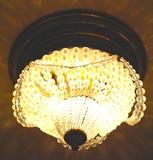 Beaded Crystal Ceiling Fixture