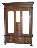 HUGE Karges Oak Lingerie Wardrobe (Estate Condition)
