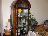 Curio cabinet with lock and key..SOLD