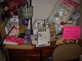 Singer Touch & Sew Machine in Cabinet with accessories $125.00..NOW 50% OFF