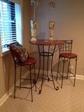 bar table and stools