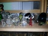 Swarovski and other figurines of glass