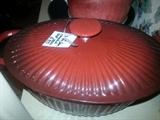 enameled cast iron covered Paula Dean casserole
