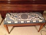 Needlepoint bench