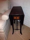 Small antique German drop-leaf table