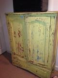 Old painted cupboard