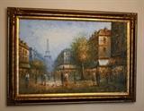 French Street Scene painting