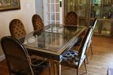 Bernhard Rohne Acid Etched Dining Suite