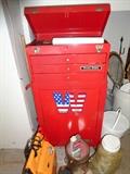 A red tool chest